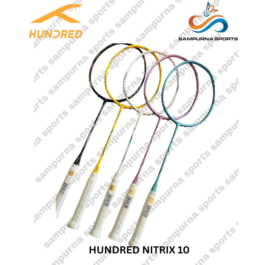 RAKET BADMINTON HUNDRED  NITRIX 10 4U 5U