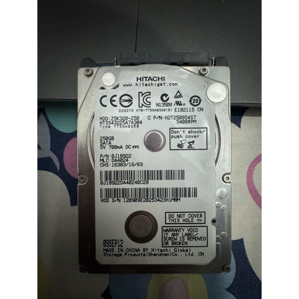 Hdd 250gb Normal 100%
