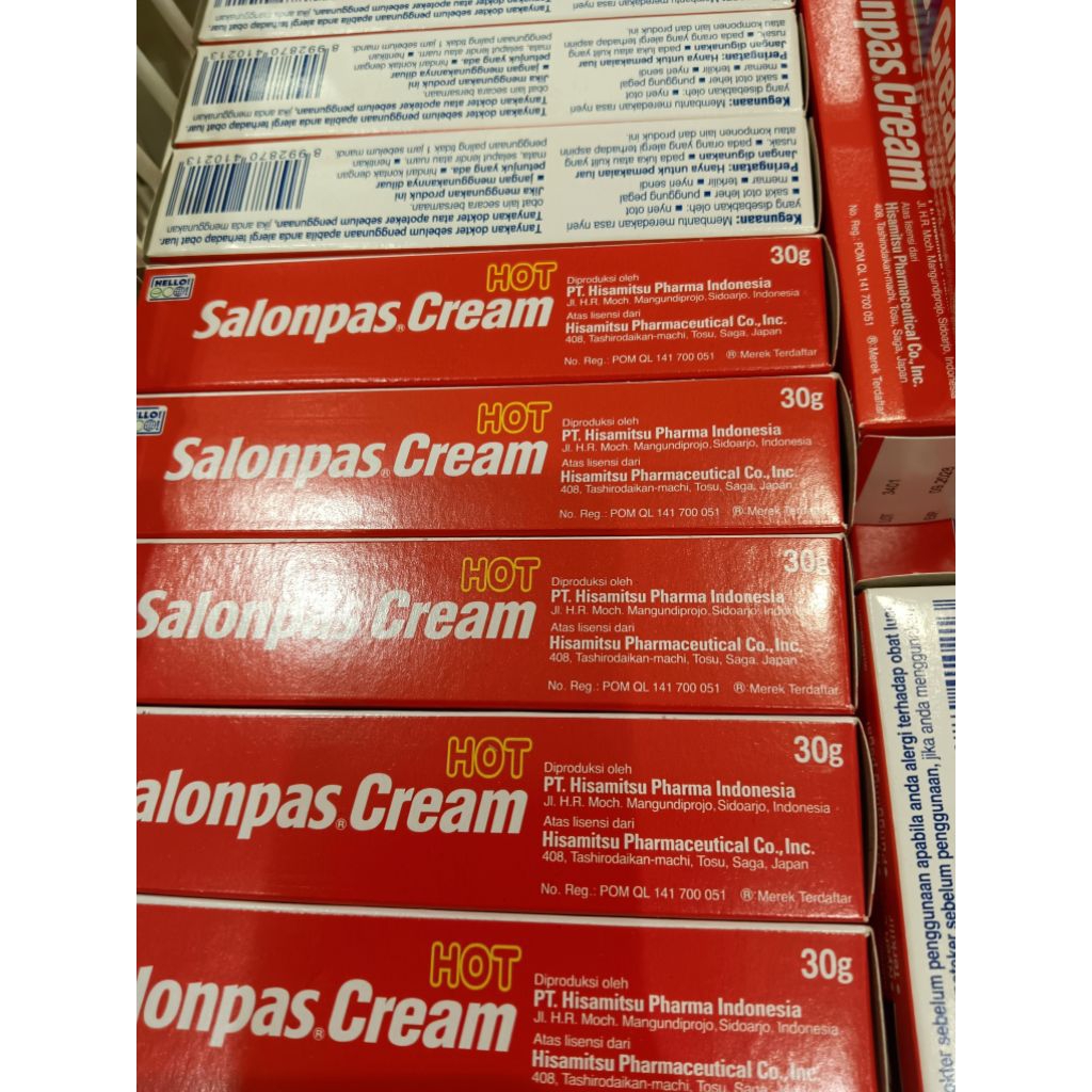 salonpas hot cream 30 gr