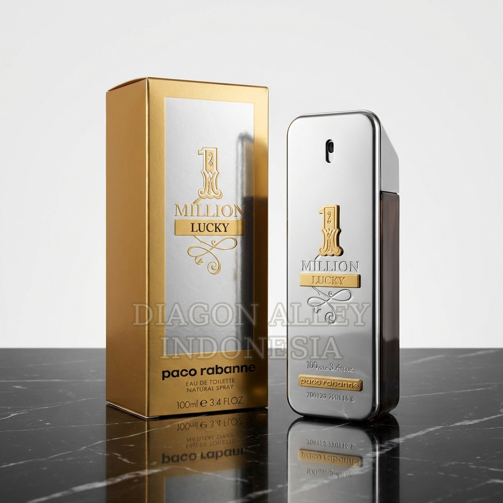 Preloved Parfum Paco Rabanne One 1 Million Lucky For Men Eau De Toilette (EDT)