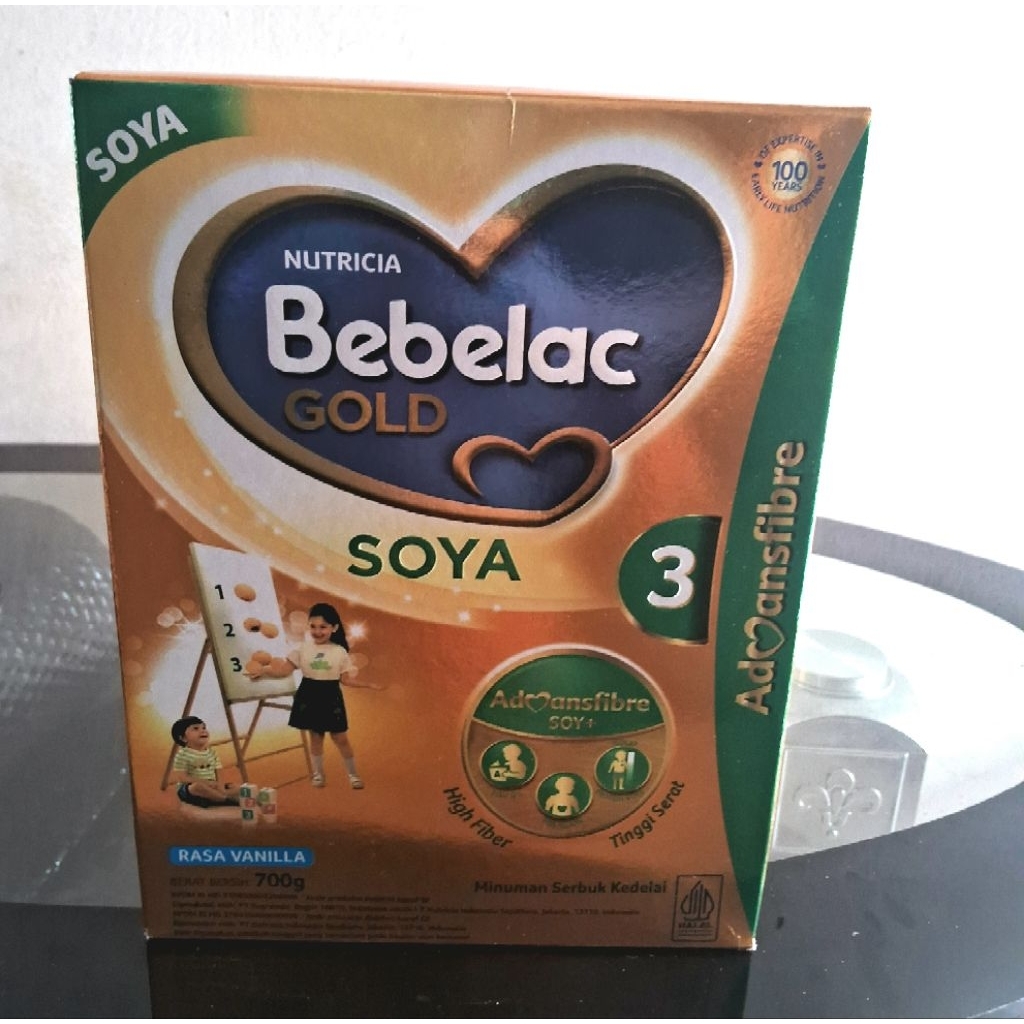 Bebelac Gold Soya 3  Susu Anak 1-3 tahun Vanila 700g EXP 2027