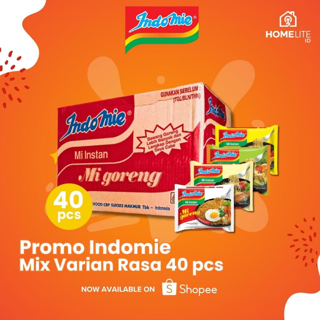 GROSIR Mie Indomie 1 Dus (Isi 40 pcs) - Mix Varian Rasa Terlengkap
