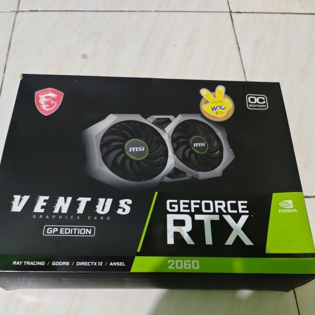 RTX 2060 6GB GP OC MSI second nego aja