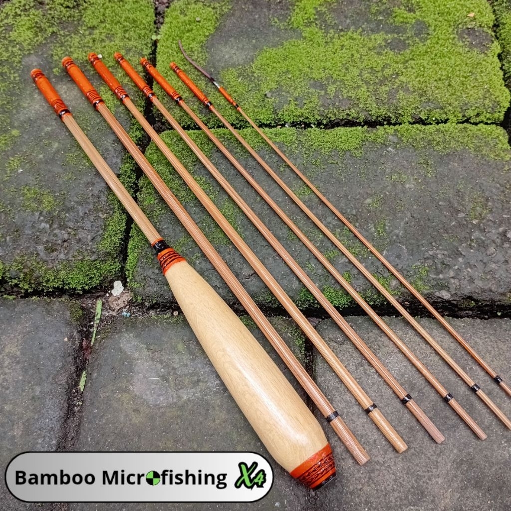 Joran Bambu Tanago 180 Cm, Joran Microfishing X4