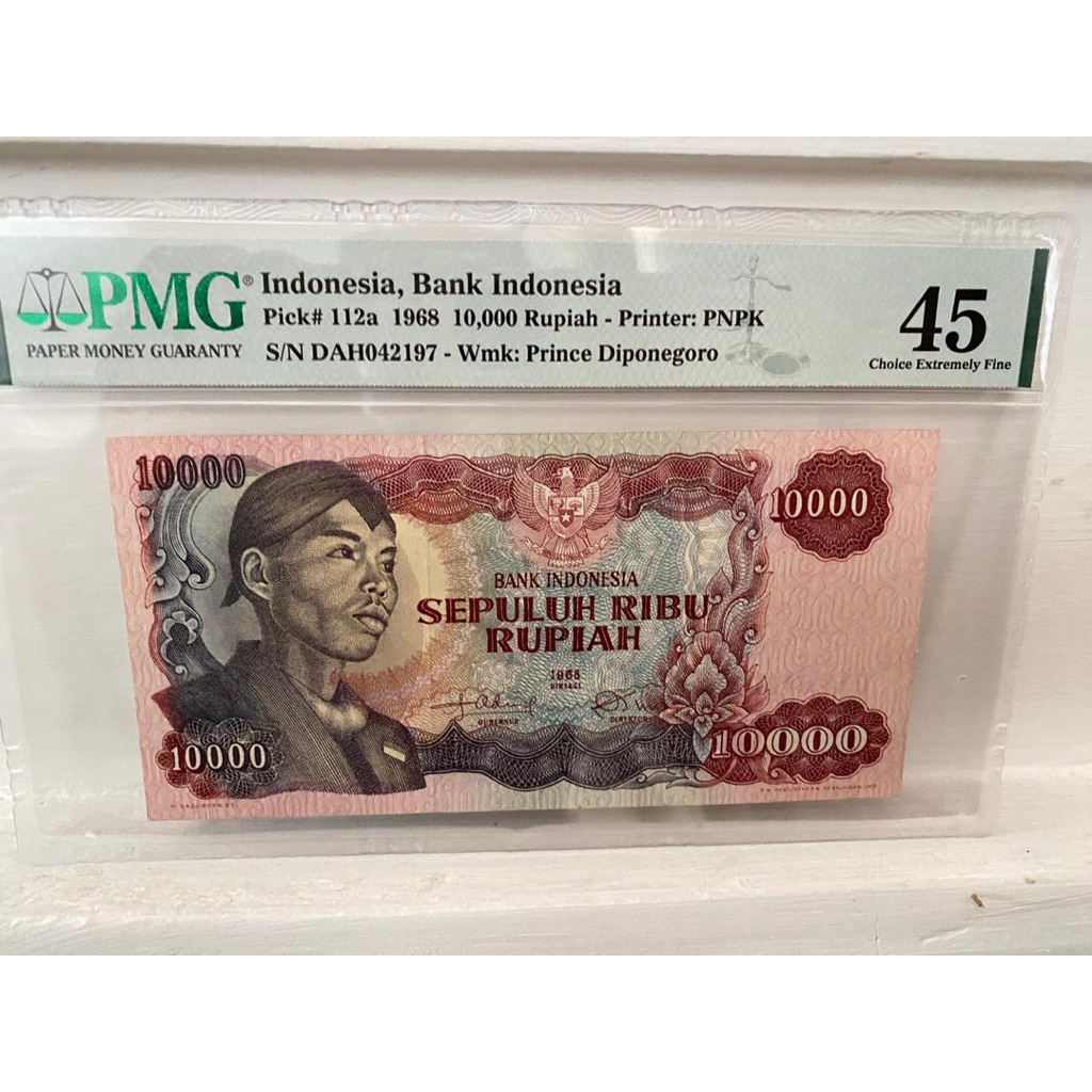 Koleksi Uang Kuno Sudirman Indonesia, Bank Indonesia, 10,000 Rupiah 1968 - Printer: PNPK
