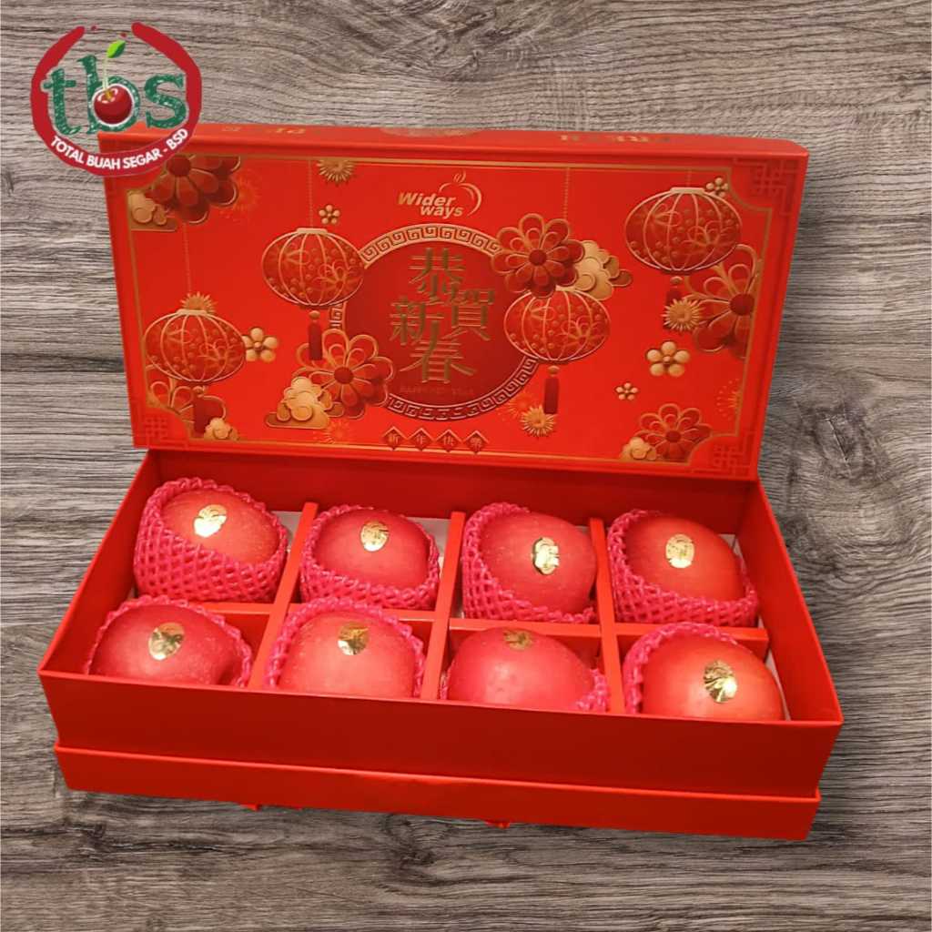 TBS-BSD APEL FUJI ROSY BLUSH  8'S GIFT BOX / BOX IMLEK / HAMPERS IMLEK