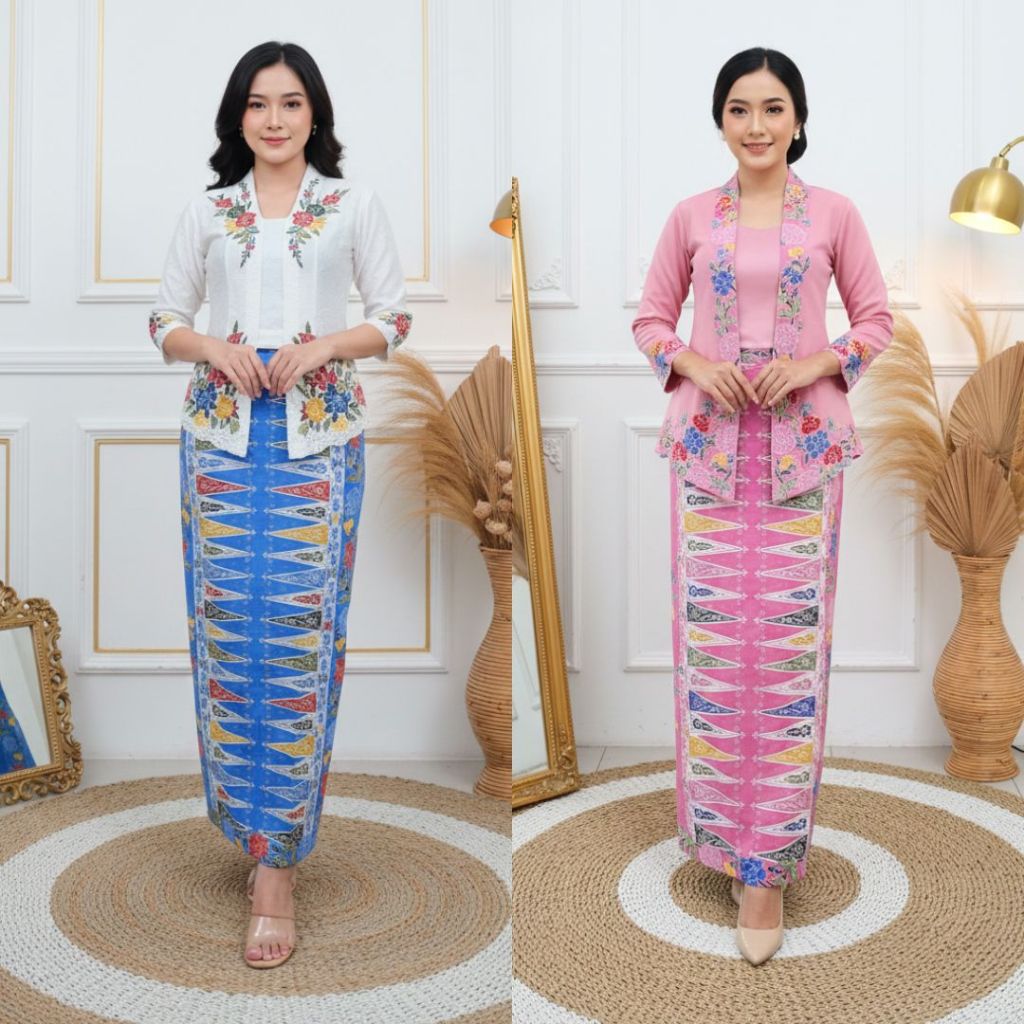 Rok Tumpal Batik Betawi / Rok Span Batik Bawahan Kebaya Encim Wanta Betawi