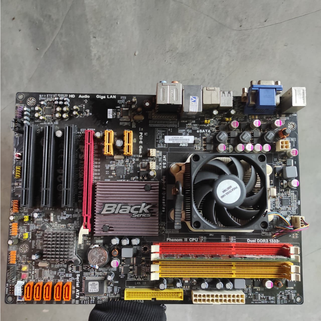 ECS Black Series Motherboard AMD A785GM-AD3
