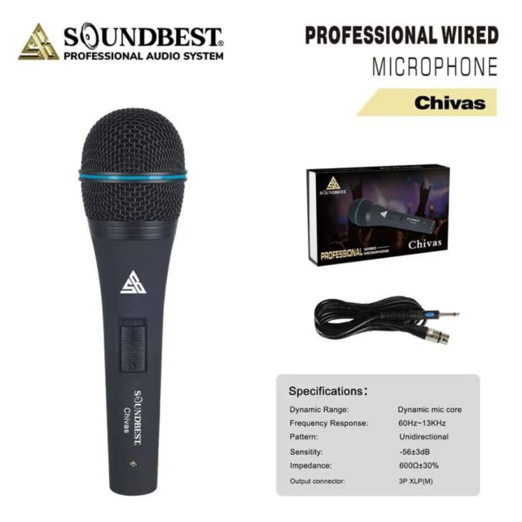 Mic Kabel Vokal Soundbest Original Bergaransi