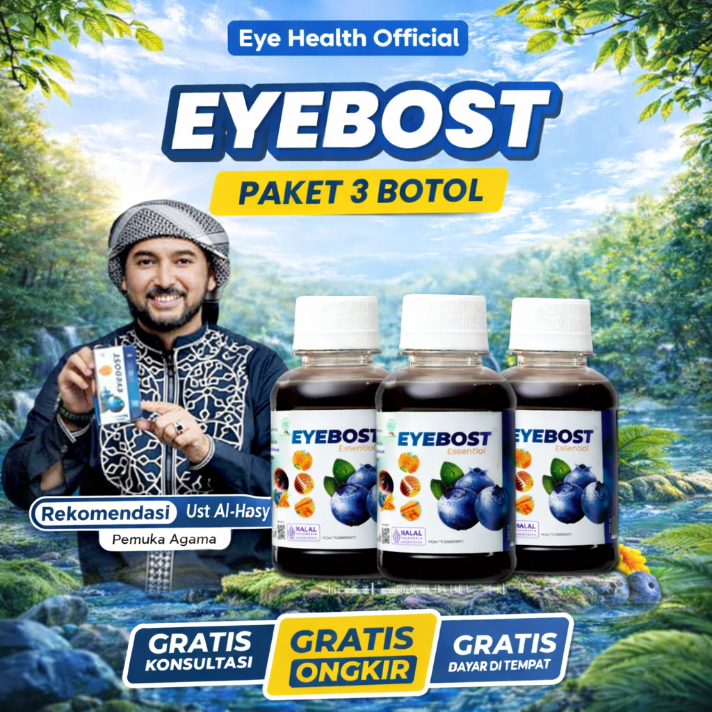 [ PAKET HEMAT ] Eyebost Madu Vitamin Mata Minus Katarak Silinder Glukoma  EYEBOOST ORI