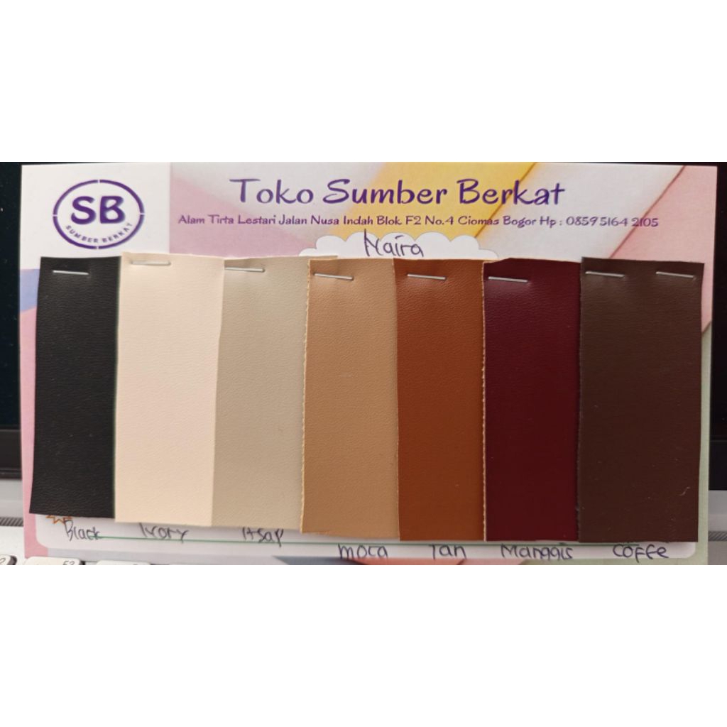 bahan kain sintetis, kulit imitasi, NAIRA / Meteran (1.45m x 1m) untuk tas dan sepatu