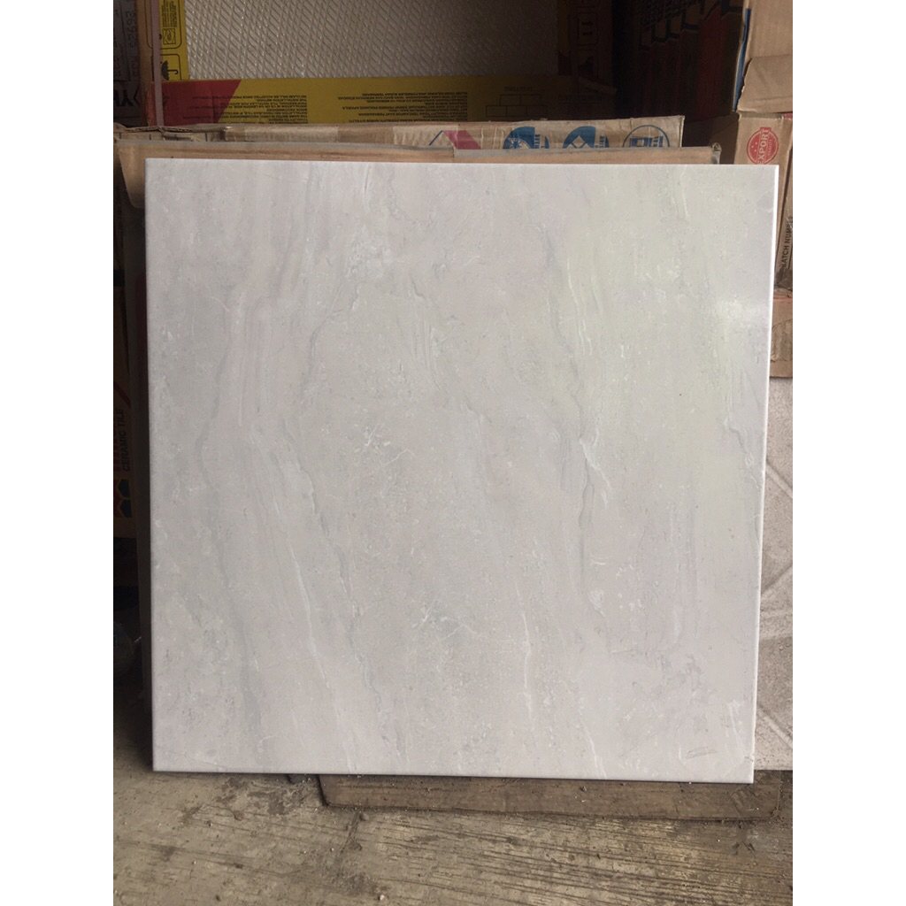 keramik 50x50 lantai dinding motif marmer ikem ikad granit abu grey mewah dark kilap glossy licin