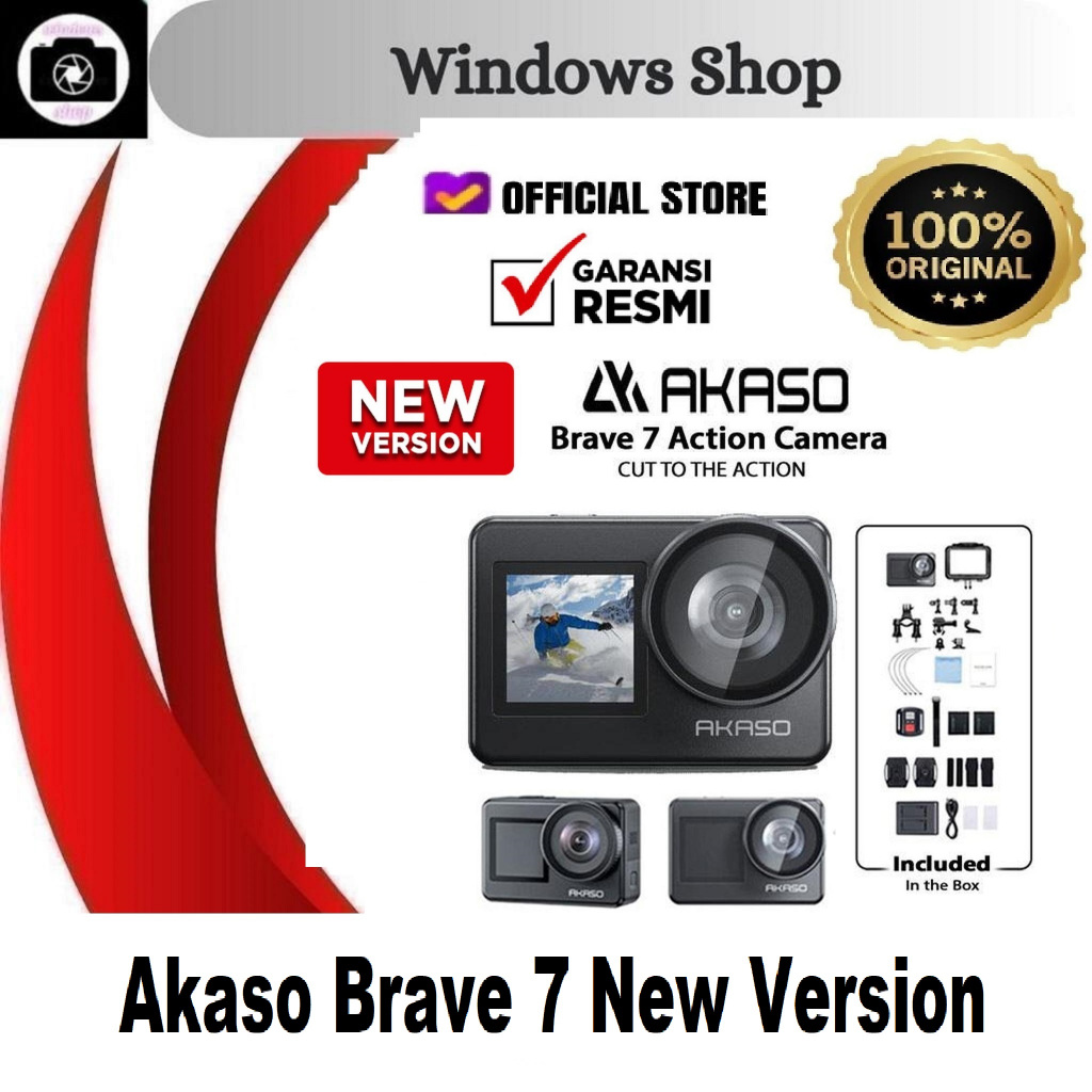 Akaso Brave 7 New Version Action Cam Akaso Brave7 Action Garansi Resmi