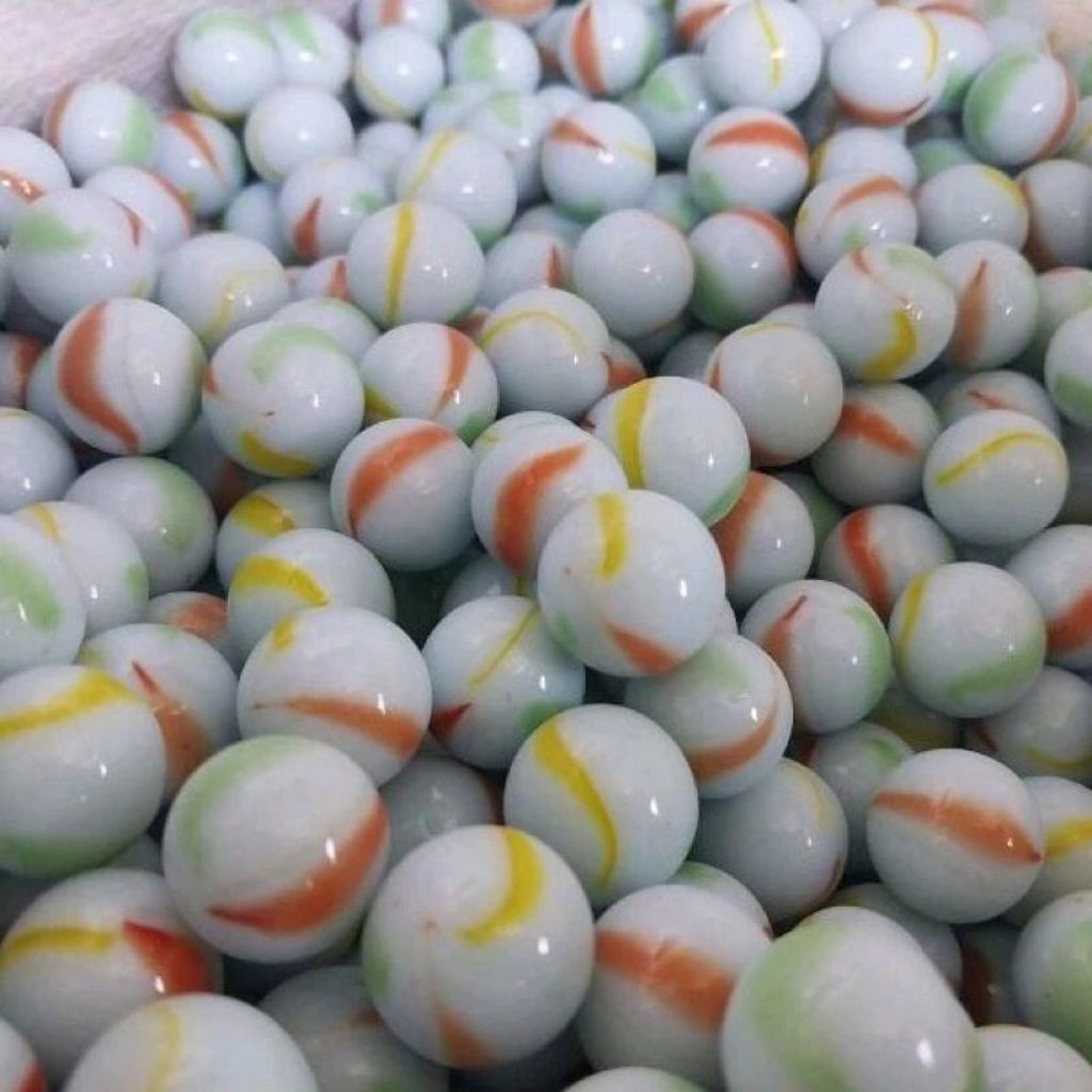 50 BIJI MAINAN GUNDU MARMER KELERENG KERAMIK