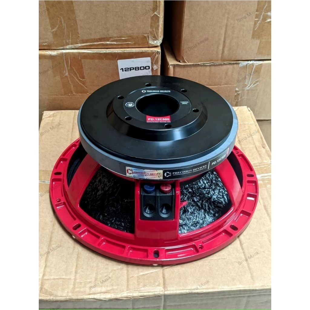 Speaker 12inch PD 12C500 MERAH VC 4 inch 1000 Watt / Speaker Komponen 12 inch Subwoofer Original 100