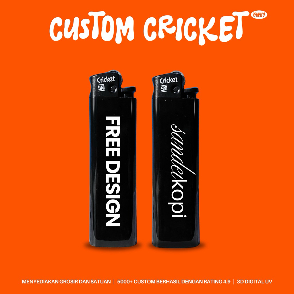 CUSTOM CRICKET KOREK KALCER SATUAN DAN GROSIR