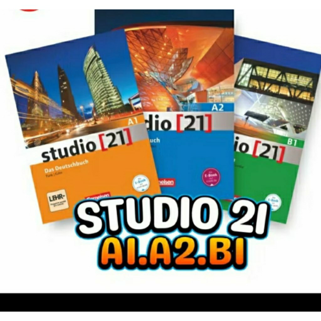 buku  studio 21 a1.a2.b1 bahasa jerman paket 3 buku