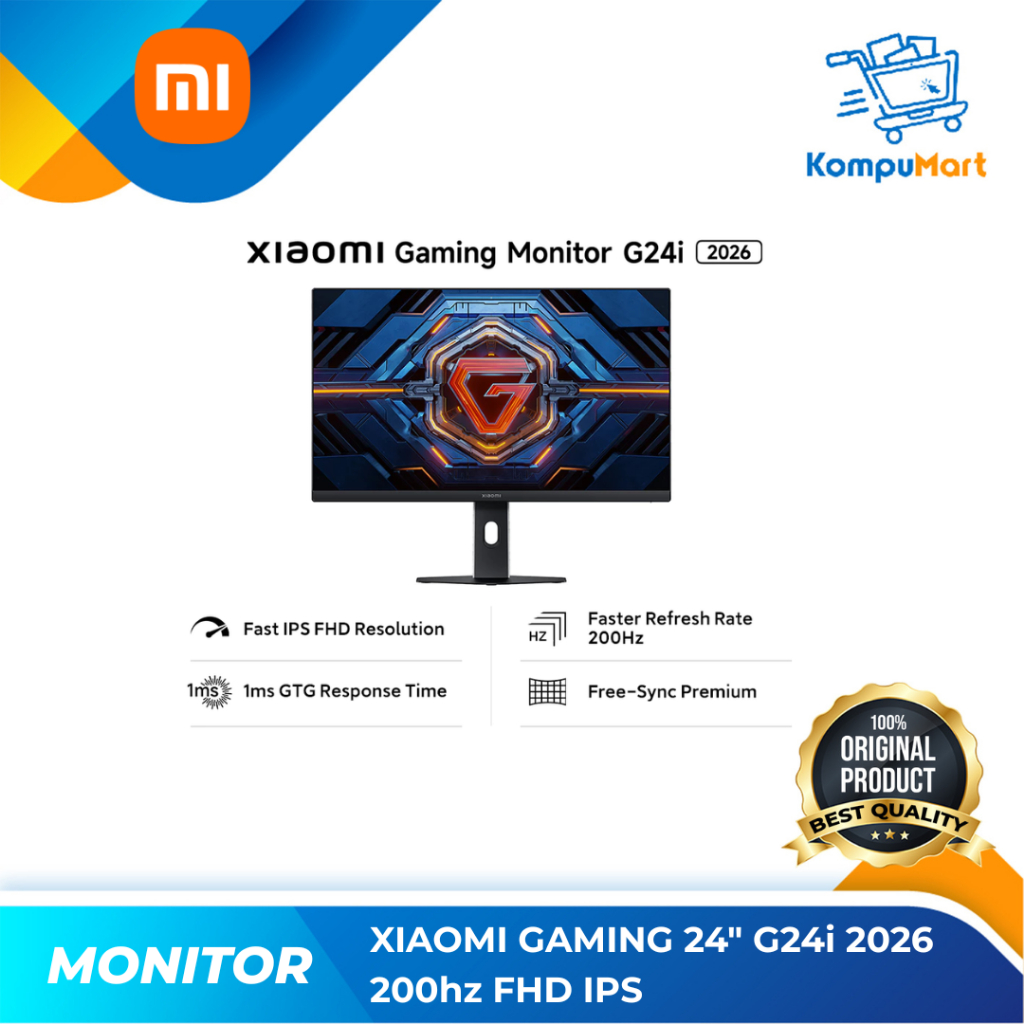 Monitor Gaming Xiaomi G24i / G27i / G27Qi / G Pro 27i 2026 AMD FreeSync Premium