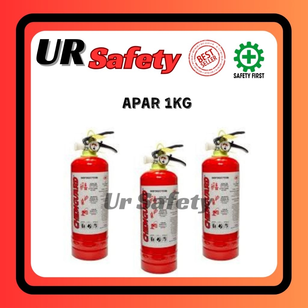 Apar 1 kg / Apar 1 KG ABC Dry Powder / TABUNG PEMADAM POWDER CHEMGUARD/CHAMPION 1 KG
