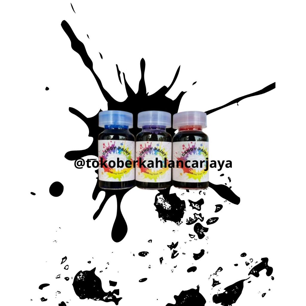 (OLES)12,5 ML CANDY PAINT Cat oles logam, veleg, besi Candy Chrome anti karat Tahan Panas & Gores