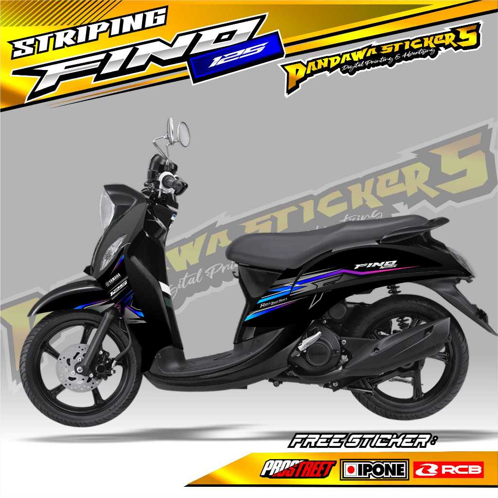 STRIPING VARIASI YAMAHA FINO 125 / STICKER LIST VARIASI MOTOR FINO 125