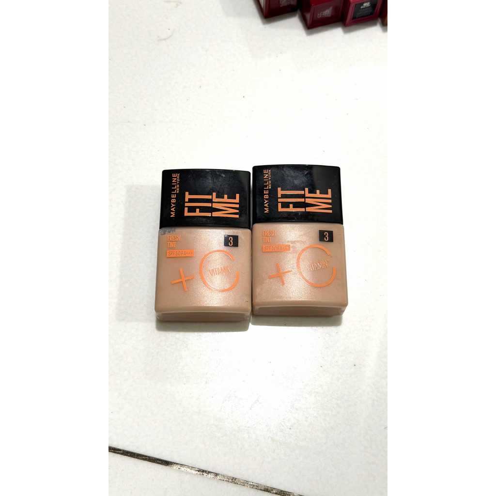 ORI 100% MAYBELLINE Fit Me Fresh Tint - Foundation Tint With Vitamin C And SPF 50 Shade 3