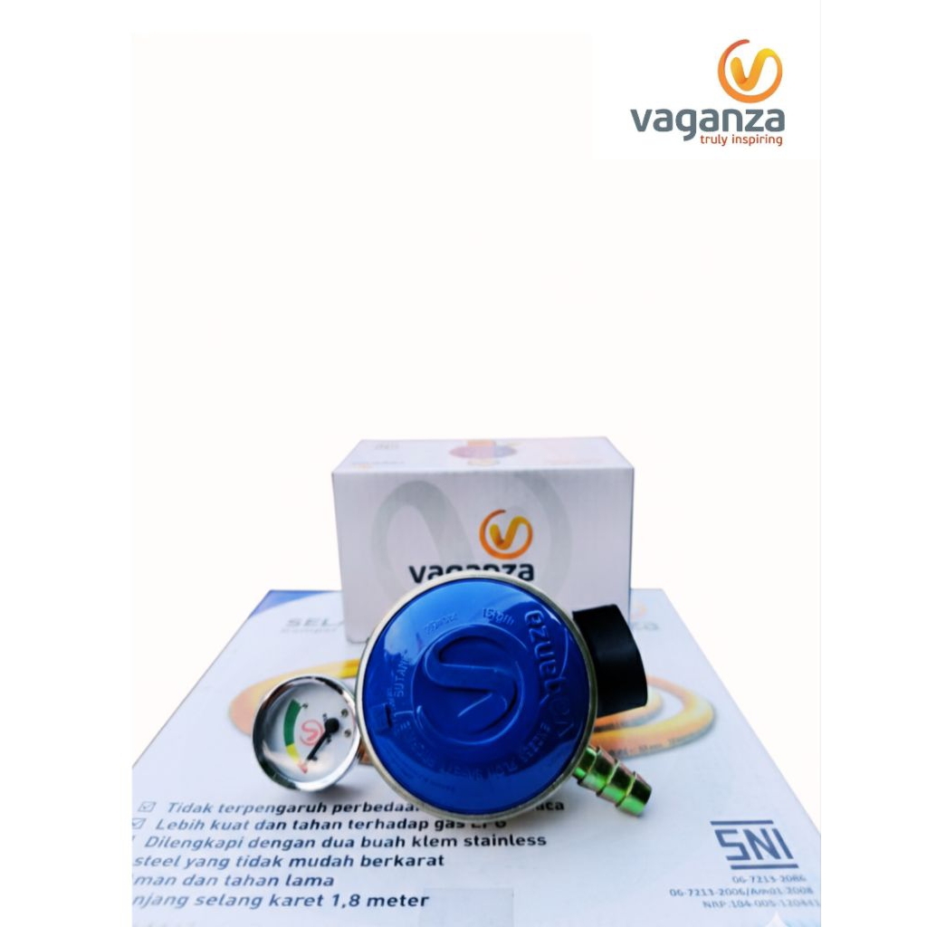 Regulator Vaganza Bonus Selang SNI Original