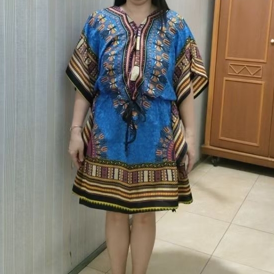 (PRELOVED) BACA DESC Dress batik rumahan jumbo freesize