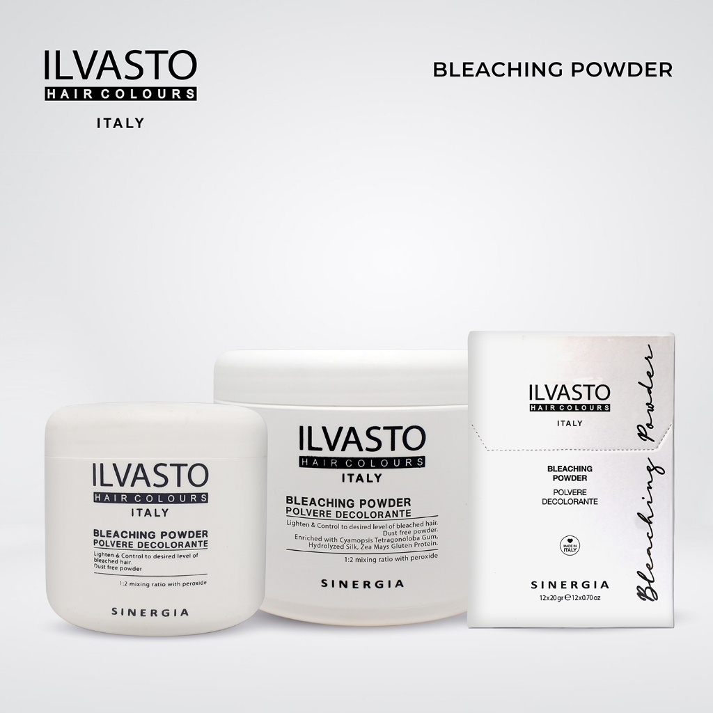 ILVASTO Bleaching Powder | Menghilangkan Warna Alami Rambut Mencerahkan Warna Rambut
