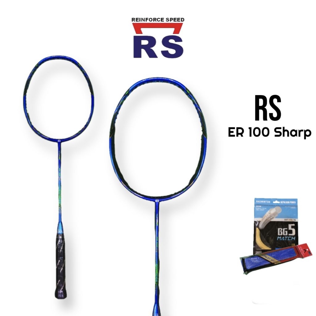 Raket badminton RS ER 100 Sharp Original 4U 28Lbs