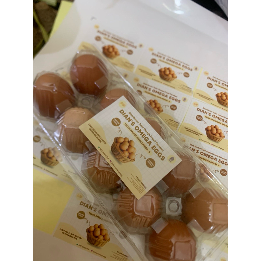Telur Omega 3 Royal - Normal Size, Kaya Nutrisi, Bebas Salmonella, Halal