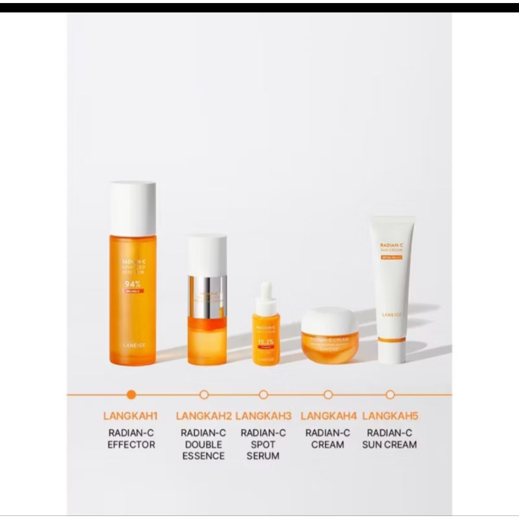 Laneige Radian-C Travel Size/Moisturizer/Sunscreen/Toner