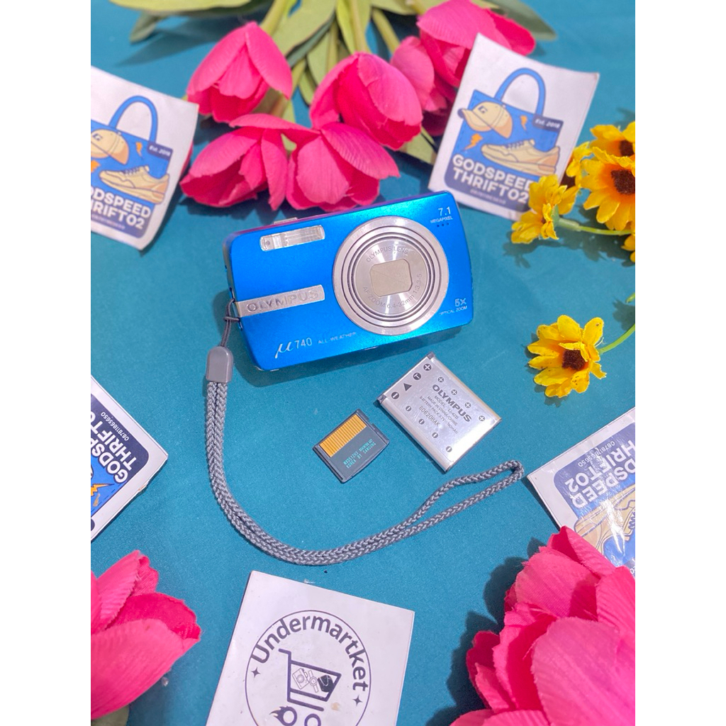 Camera Digital Olympus Stylus 740 Blue series 7.1 MegaPixels 5x Optical Zoom