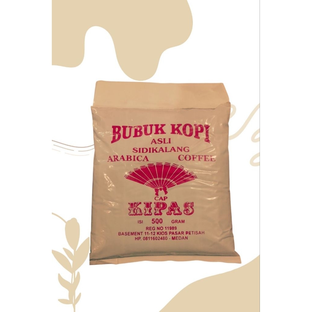Kopi Sidikalang Robusta Gongseng Hitam Cap Kipas 500Gram/1000Gram