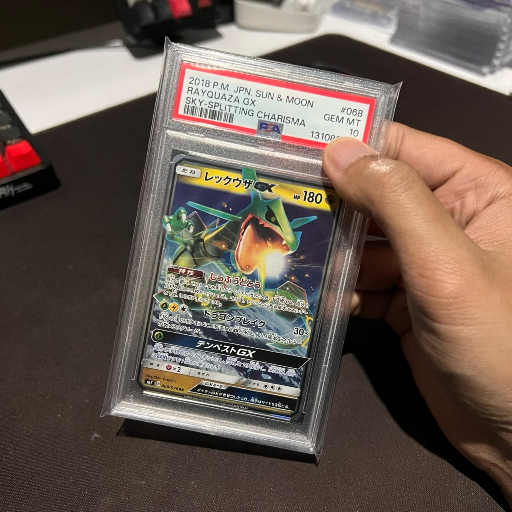 PSA 10 - Rayquaza GX #068 Sky-Splitting Charisma - Kartu Pokemon (TCG)