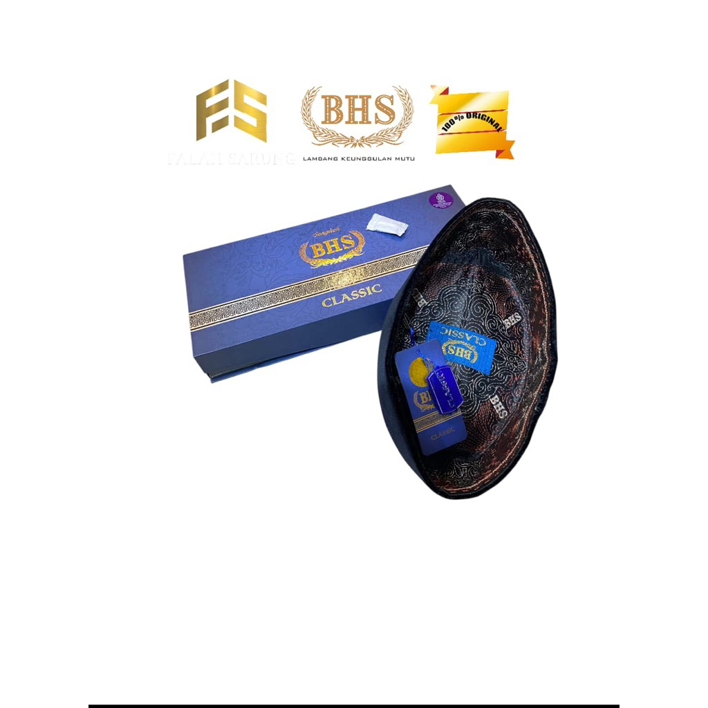 PECI SONGKOK HITAM | BHS CLASSIC ORIGINAL PRODUK BEHAESTEX |