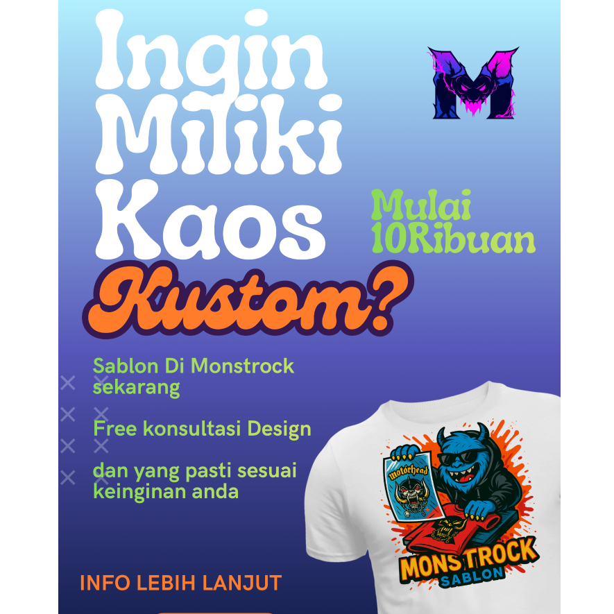 Jasa Cetak Sablon DTF Meteran