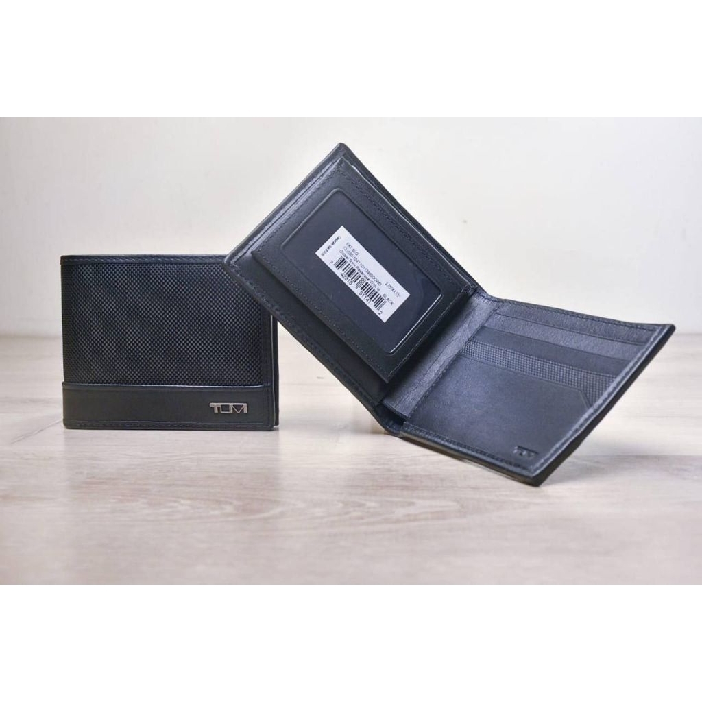 TUMI Global Removable Passcase With ID Black Wallet Men