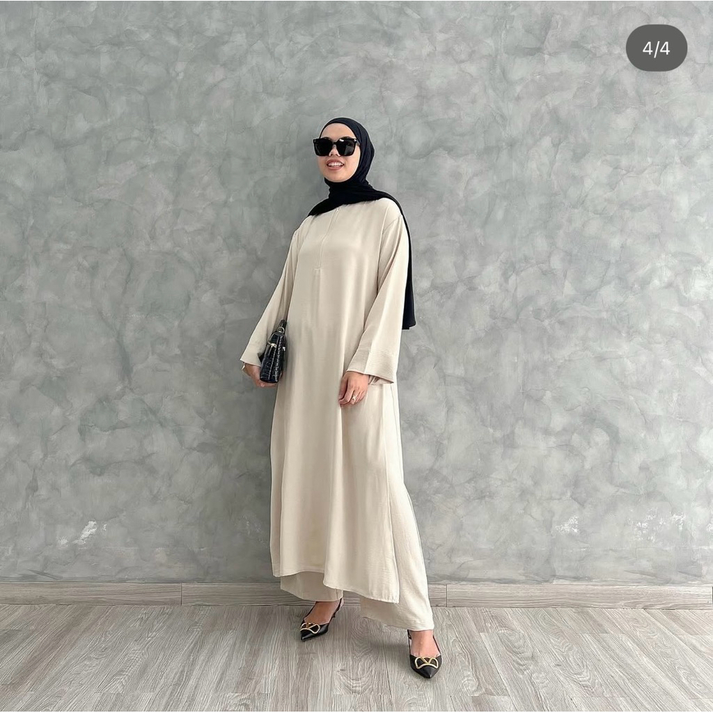one set tunik fixpose ivory