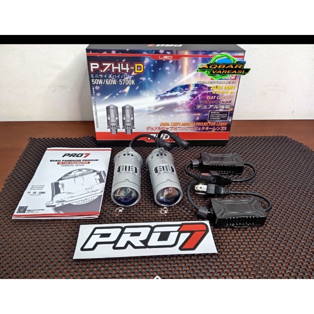 LAMPU MINI LASER PRO7 P7'H4D PRO7 P7'H4D MINI LASER HIGH BEAM BLUE LENZ