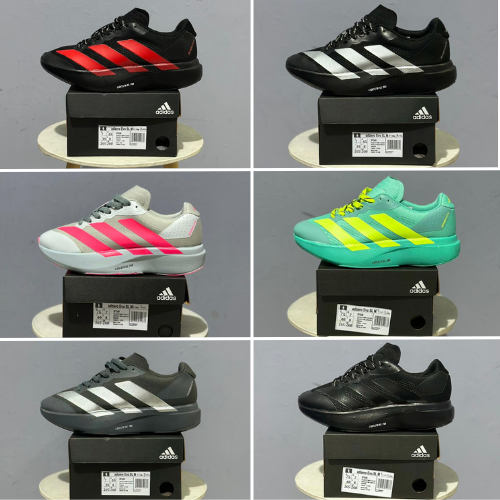 Sepatu Running Adizero EVO SL Black Silver Pria Wanita Shoes Size 37-44 New