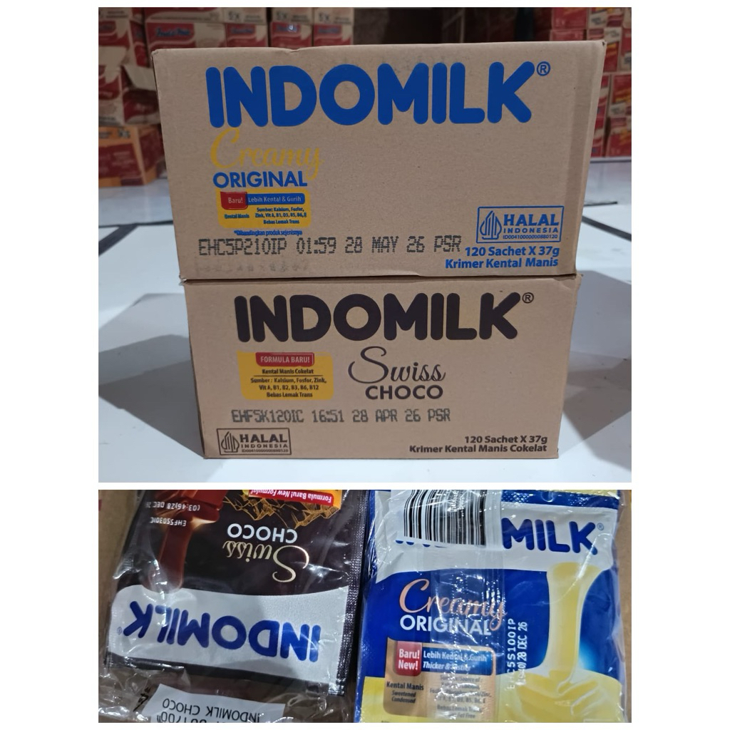 Indomilk Sachet Susu kental Manis Indomilk Sachet 37g 1 karton