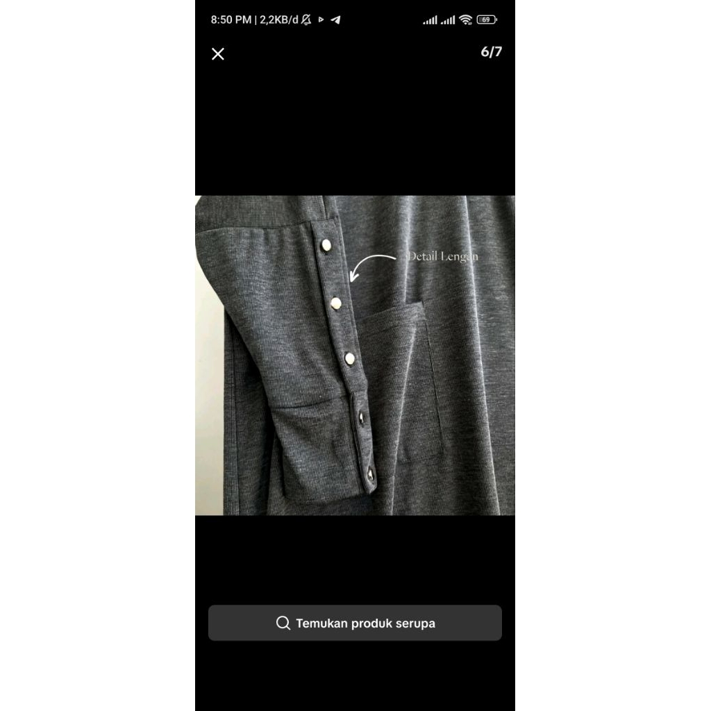 gamis Tsurayya knit preloved