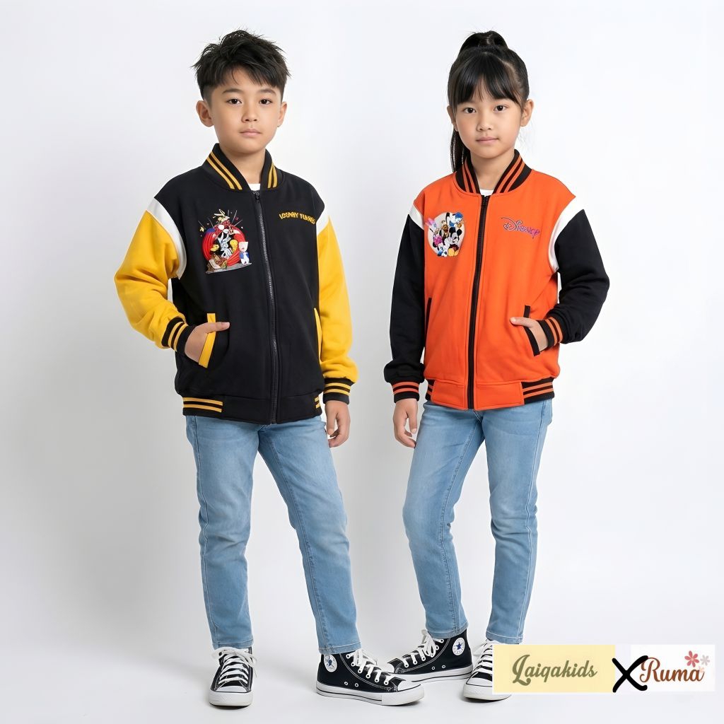 Jaket Varsity Baseball Anak 6-10 tahun LOONEY TUNES