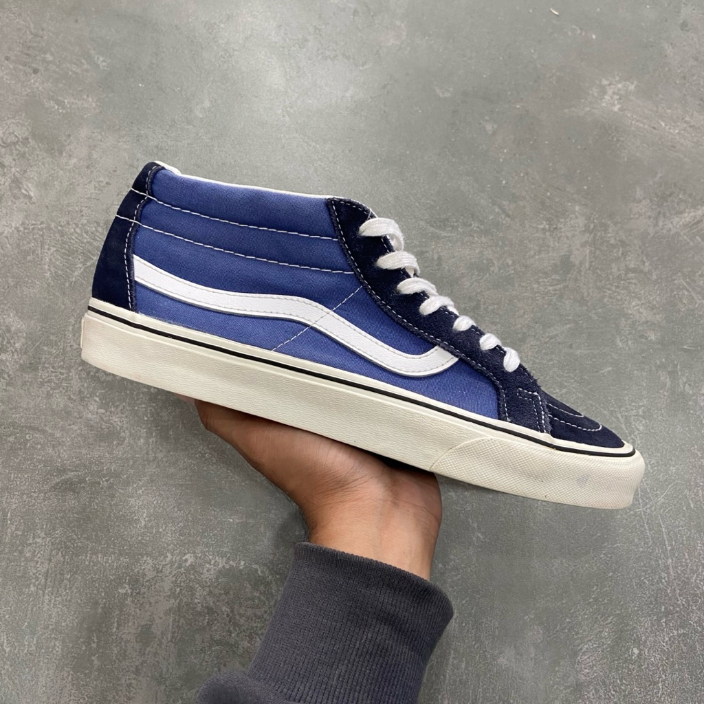 [Size 44] Vans SK8-Mid Reissue ‘Dark Blue Grey’ VN0A391F5TU Second Original Kondisi Mulus Nominus. H