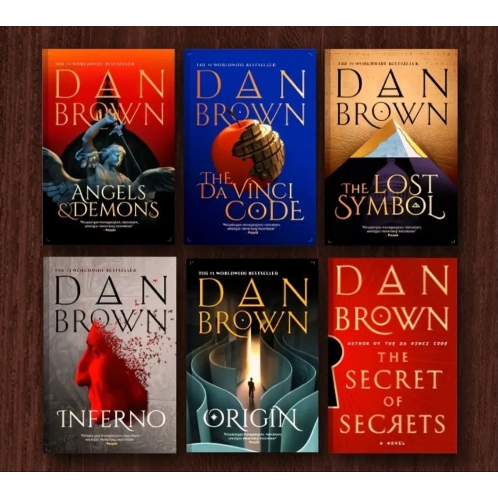 Novel Karya Dan Brown: Angels and Demons, The DaVinci Code, The Lost Symbol, Inferno, Origin, The Se