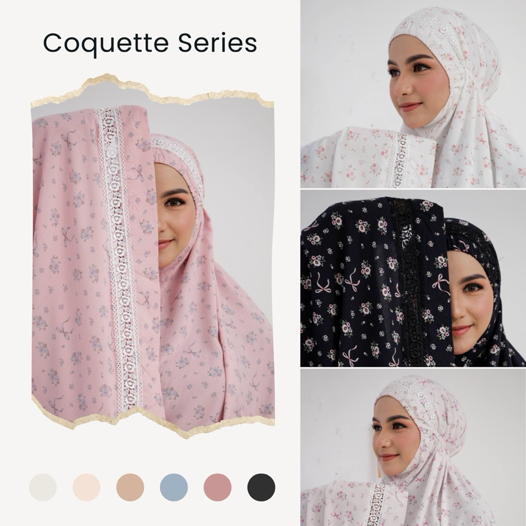 MUKENA RAYON PREMIUM VALENCIA ZLATRA SIGNATURE COQUETTE series