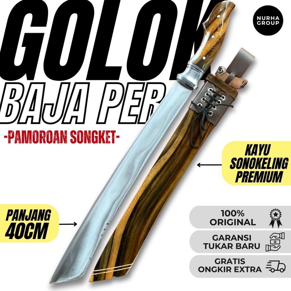 golok pattimura songket 40 cm