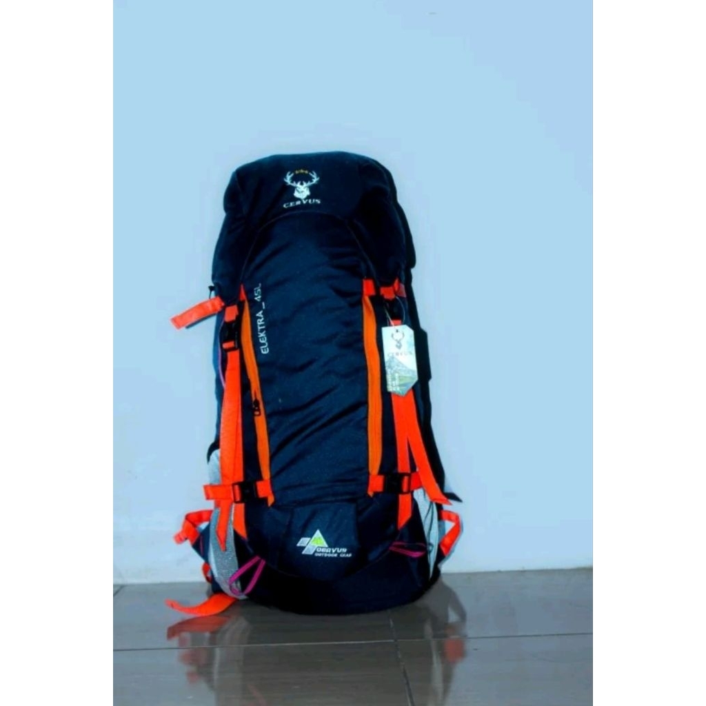 Tas Carrier Cervus Original Elektra 45L - Tas Ransel Gunung Tas Hiking Tas Camping Kapasitas 45Liter
