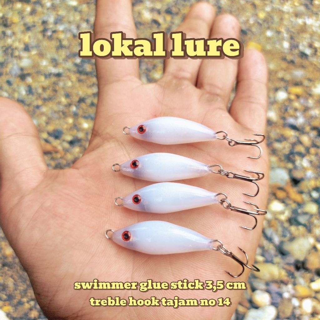 swimmer lure 3,5cm umpan hampala hampili baby gt swimbait minnow umpan casting